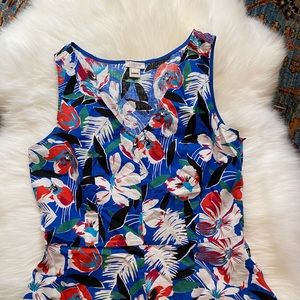 J.Crew Linen Peplum Blouse